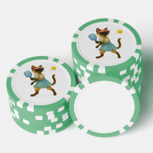 Pickleball für siamesische Katzenliebhaber Pokerchips