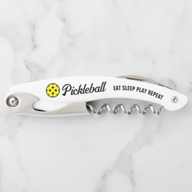 Pickleball-Gebläse-Korkenziehwein-Flaschenöffner-G Kellnermesser (Vorderseite)