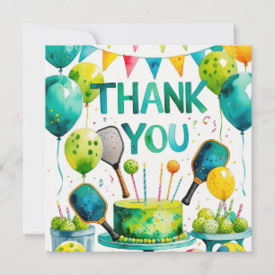 Pickleball Geburtstag Dankeskarte