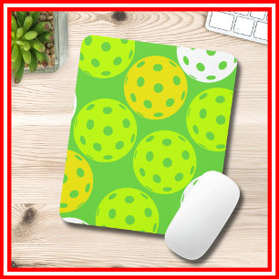Pickleball-Geburtstagsfeier Cute Green Sports Mousepad