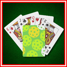 Pickleball Geburtstagsparty Niedlicher Grüner Spor Spielkarten