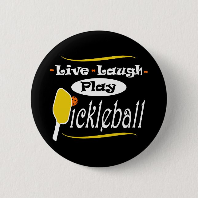 Pickleball-Geschenk Live-Laute Spielen Pickle Ball Button (Vorderseite)