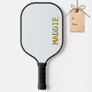 Pickleball-Geschenk Personalisiert Gelbe Marinebez Pickleball Schläger