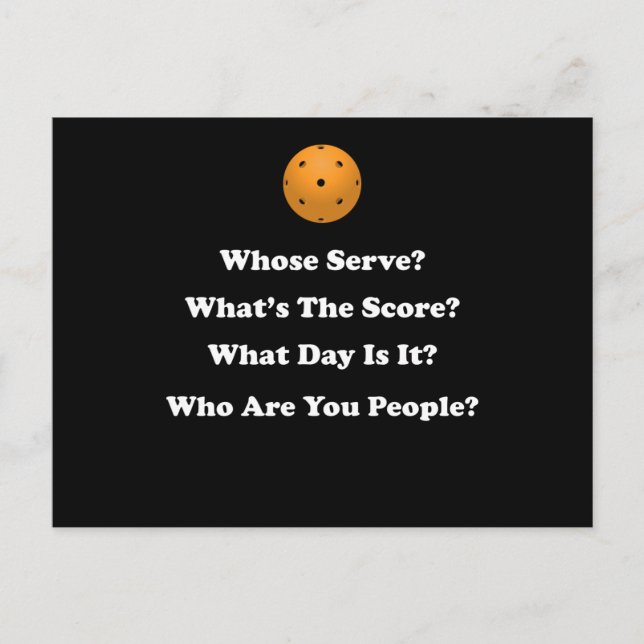 Pickleball-Geschenk Postkarte (Vorderseite)