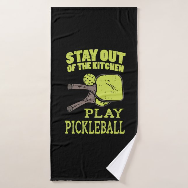Pickleball-Geschenke Badehandtuch (Badehandtuch)