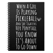 Pickleball-Geschenke für sie: Funny Notebook for W