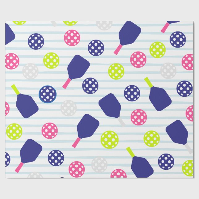 Pickleball-Geschenkpapier Geschenkpapier (Flach)