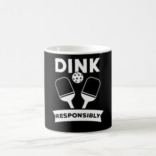 Pickleball Gift Dink verantwortungsbewusst Puff Kaffeetasse