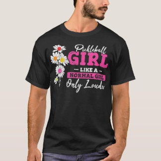 Pickleball Girl Funny Pickleball Spieler Motte T-Shirt