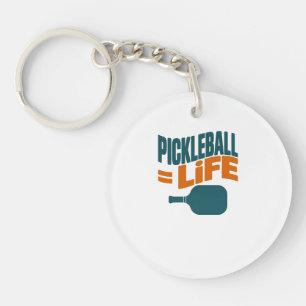 Pickleball gleicht dem Leben Witziger Spieler Schlüsselanhänger