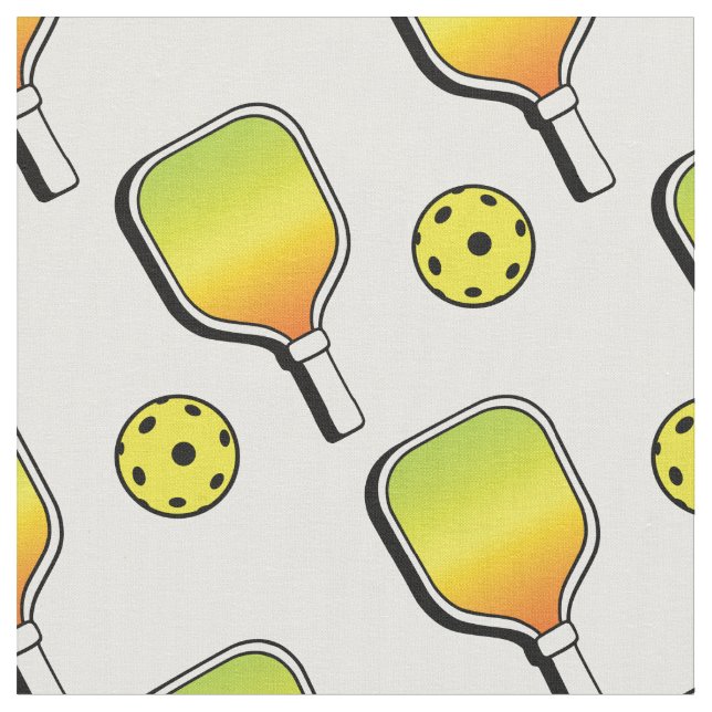Pickleball - Gradient, maßgeschneidertes Hintergru Stoff (Nahaufnahme)