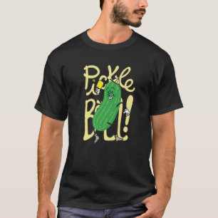 Pickleball Green Cucumber Heart Liebe Paddle Ball T-Shirt