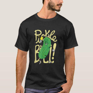 Pickleball Green Cucumber Heart Liebe Paddle Ball T-Shirt