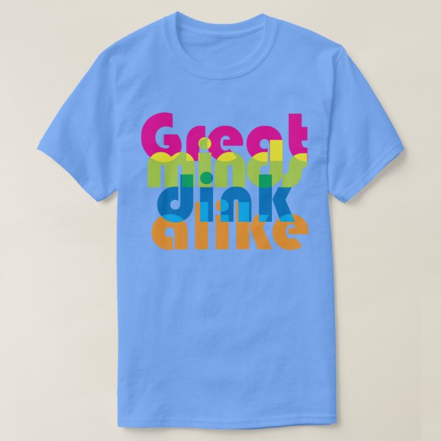 Pickleball Große Köpfe gleichgültig / Mix T-Shirt (Design vorne)