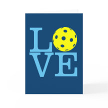 Pickleball Grußkarte - LIEBE Pickleball