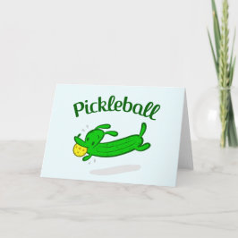 Pickleball Grußkarte - Pickle the Dog Karte