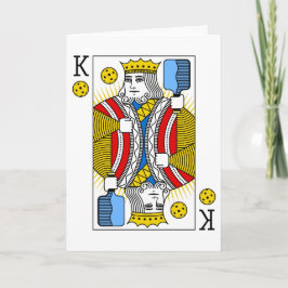 Pickleball Grußkarte - Pickleball King Karte