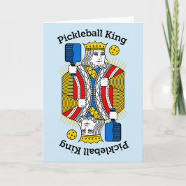 Pickleball Grußkarte - Pickleball King Karte