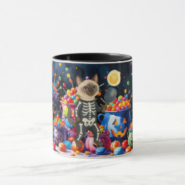 Pickleball-Halloween-Party für Katzenliebhaber Tasse