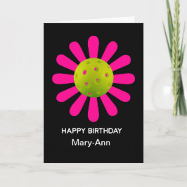 Pickleball Happy Birthday individuell anpassbar Karte