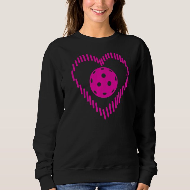 Pickleball Heart For Pickleball Girls Women Sweatshirt (Vorderseite)