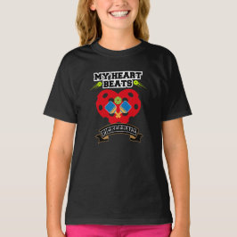 Pickleball Heart Paddle Ball Passion Sport Liebe T-Shirt