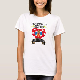 Pickleball Heart Paddle Ball Passion Sport Liebe T-Shirt