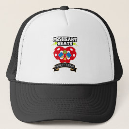 Pickleball Heart Paddle Ball Passion Sport Liebe Truckerkappe