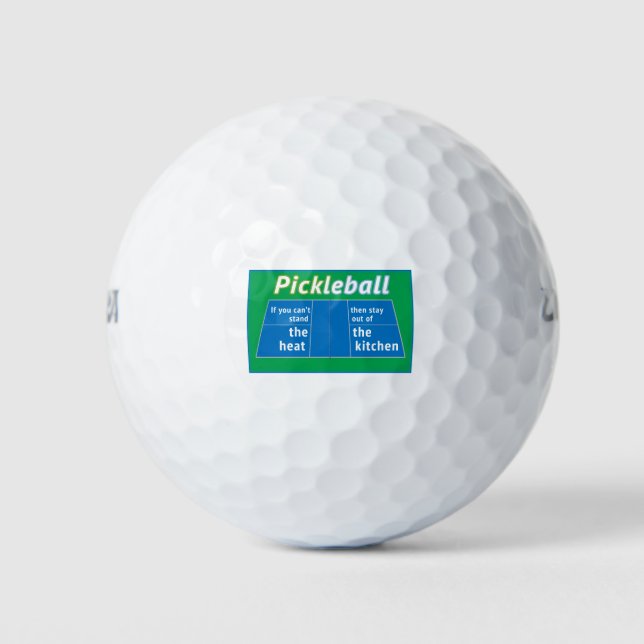 Pickleball Heat Kitchen Golfball (Vorderseite)