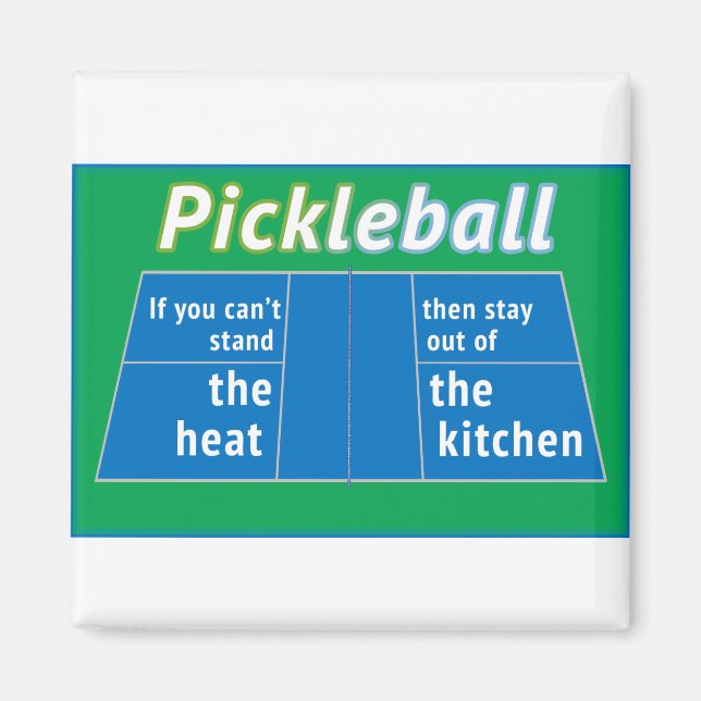 Pickleball Heat Kitchen Magnet (Vorne)