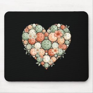 Pickleball Herz Valentinstag passendes Team Männer Mousepad