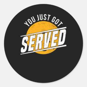 Pickleball Hobby Player Loop Pickleball Runder Aufkleber