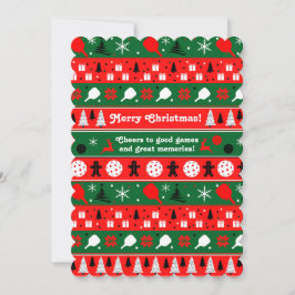 Pickleball Holiday Cheer Feiertagskarte