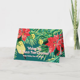 Pickleball Holiday Cheer! Karte