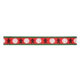 Pickleball Holiday Delight Satinband