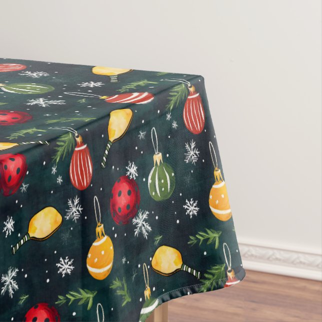 Pickleball Holiday Kundgebung Tischdecke (Beispiel)