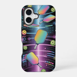 Pickleball-Holografie-Paddle-Portal-Turnier iPhone 16 Hülle