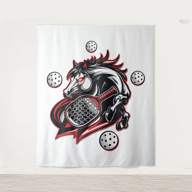 Pickleball Horover Wandteppich (Vorderseite)