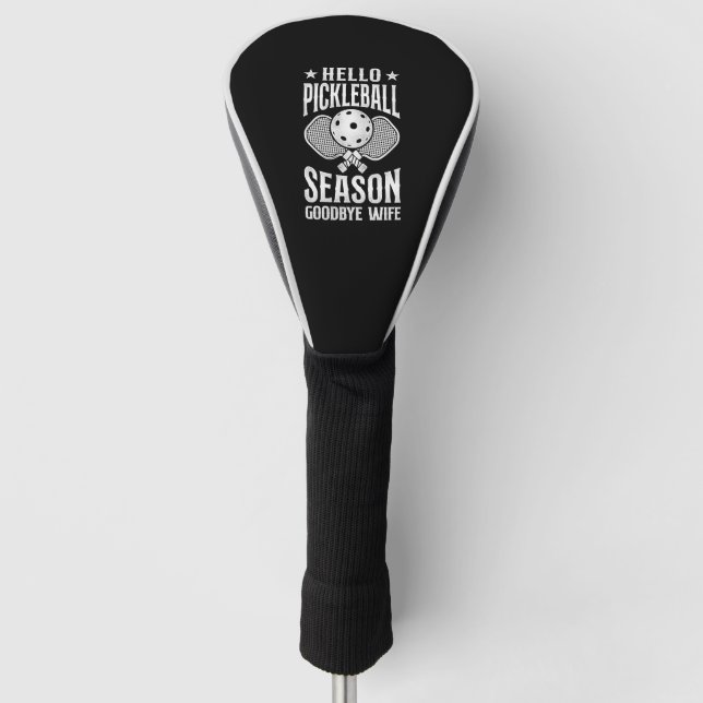 Pickleball Husband Wife Marriage       Golf Headcover (Vorderseite)