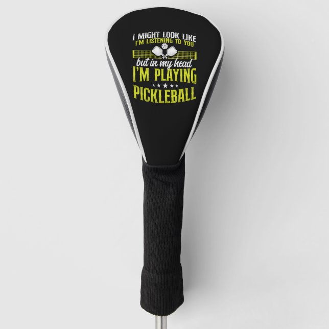 Pickleball, ich könnte aussehen, als wäre ich golf headcover (Vorderseite)
