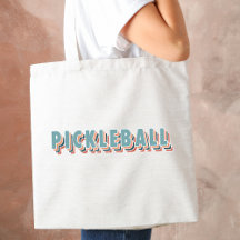 Pickleball in farbenfroher Multicolor Retro Typogr