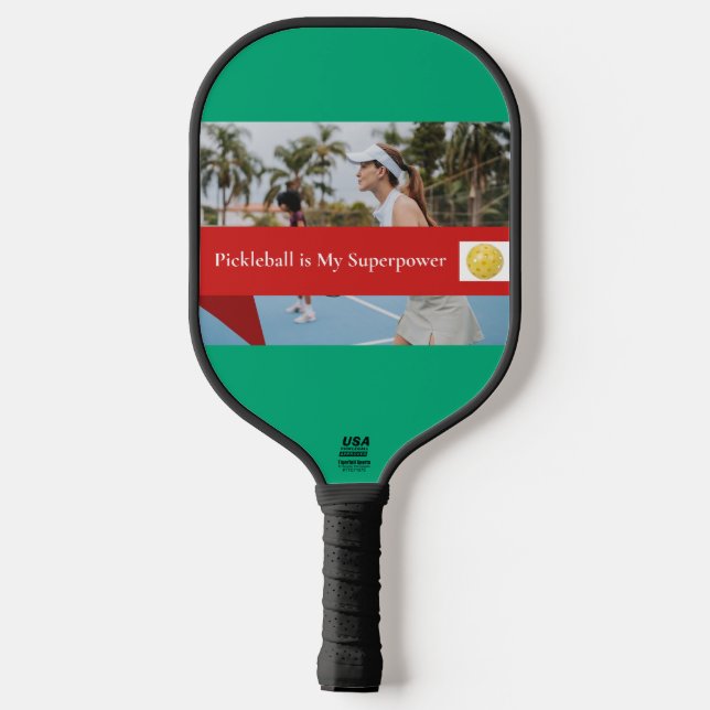 Pickleball Is My Superpower Pickleball Schläger (Rückseite)