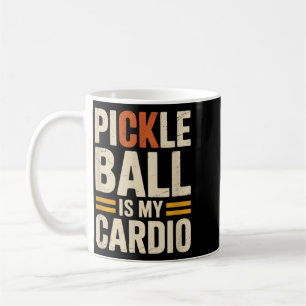 Pickleball ist Cardio Lustiger Spieler Humor Sarka Kaffeetasse