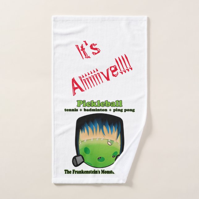 Pickleball ist das Frankensteins Monster des Sport Handtuch (Handtuch)