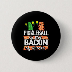 Pickleball ist der Speck des Sports Kids lustiger Button