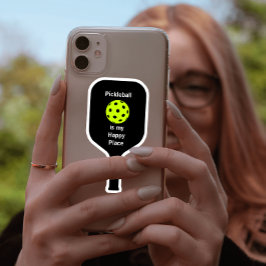 Pickleball ist mein glücklicher Ort Aufkleber