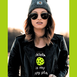 Pickleball ist mein glücklicher Ort T-Shirt