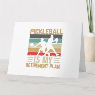 Pickleball ist mein Rentenplan Lustiges Pickleball Karte