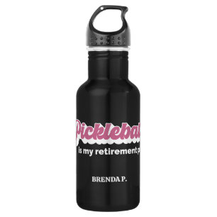 Pickleball Ist Mein Rentenplan Mit Namen Edelstahlflasche