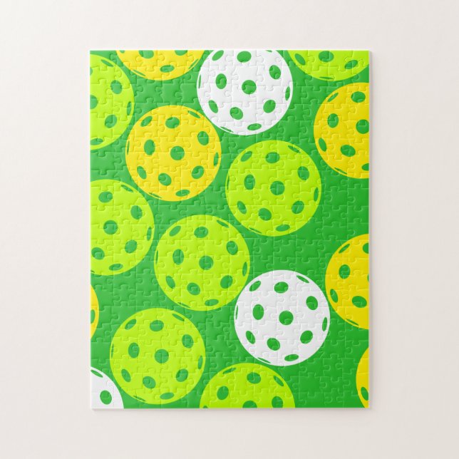 Pickleball Jigsaw Puzzle. Bälle, Bälle, Bälle! (Vertikal)